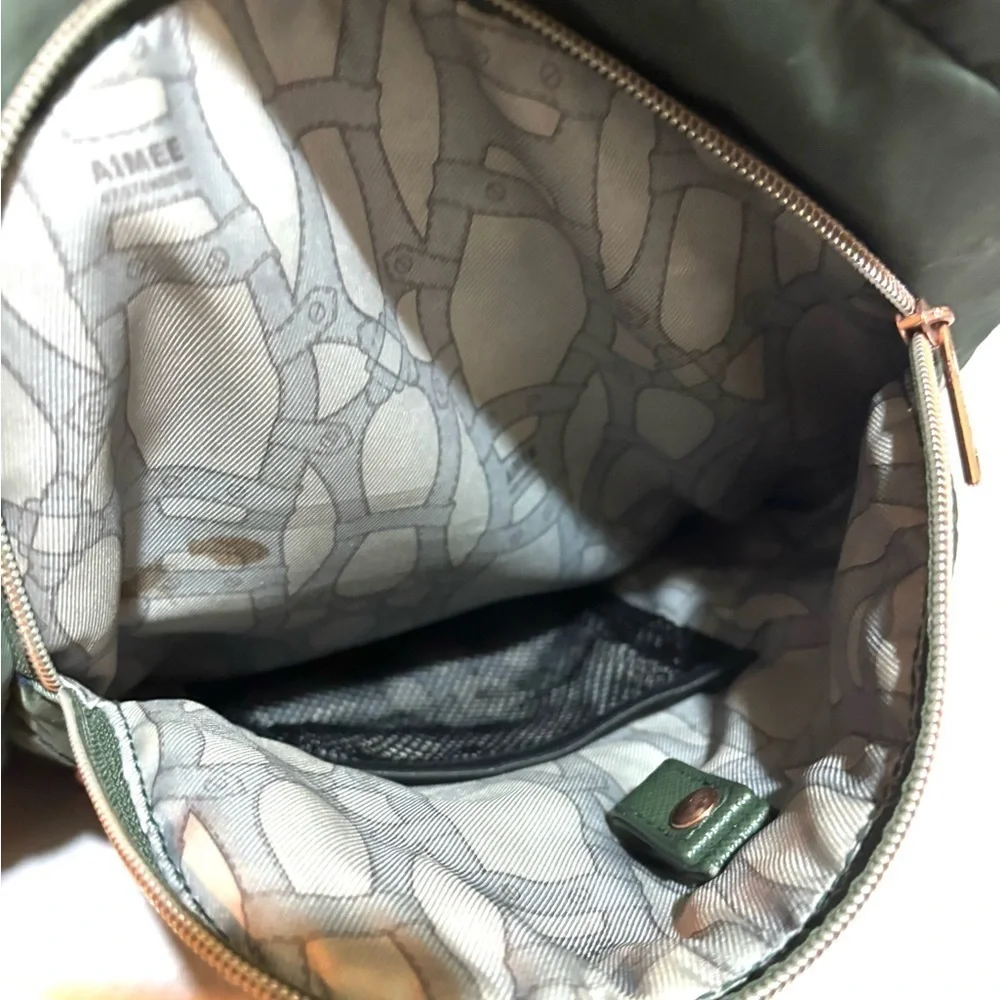 Aimee Kestenberg green nylon backpack - Picture 10 of 11